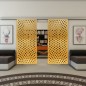 Glasschiebetür SLIM-LINE - Fineprint Modell 068 Gold auf Grauglas