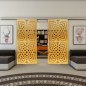 Glasschiebetür SLIM-LINE - Fineprint Modell 071 Gold auf Grauglas