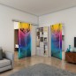 Glasschiebetür SLIM-LINE - Fineprint Modell 156 Verlauf auf Grauglas Glasschiebetür SLIM-LINE - Fineprint Modell 156 Verlauf auf Grauglas