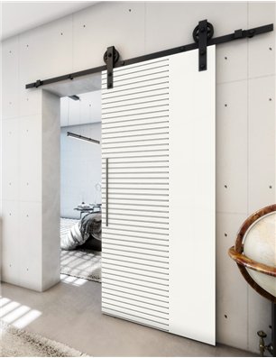 Holzschiebetür Barn-Line - Weiss  Model 1012