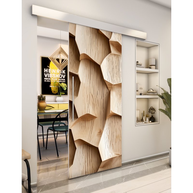 Holzschiebetür Eco-Line - Holzkunst Model 1002 Holzschiebetür Eco-Line - Holzkunst Model 1002