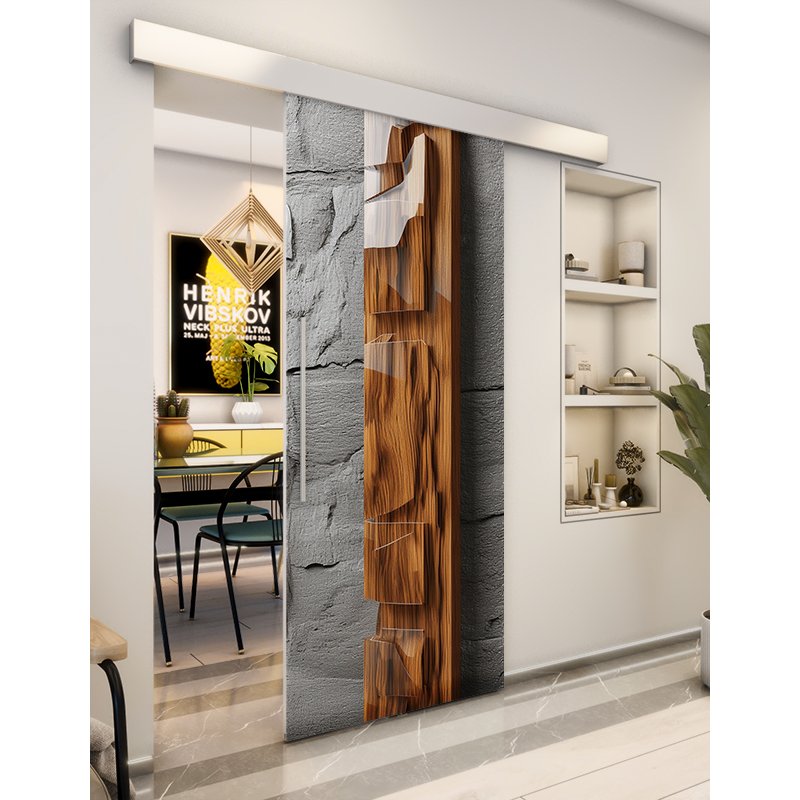 Holzschiebetür Eco-Line - Holzkunst Model 1076 Holzschiebetür Eco-Line - Holzkunst Model 1076