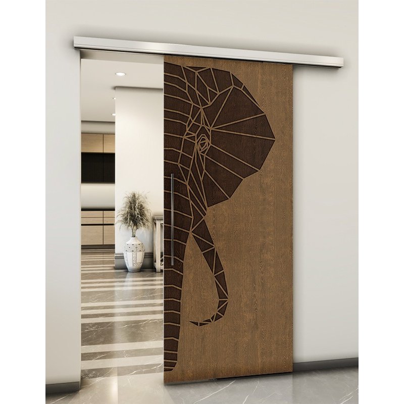 Holzschiebetür Slim-Line - Holz-Mix Model 1062 Holzschiebetür Slim-Line - Holz-Mix Model 1062