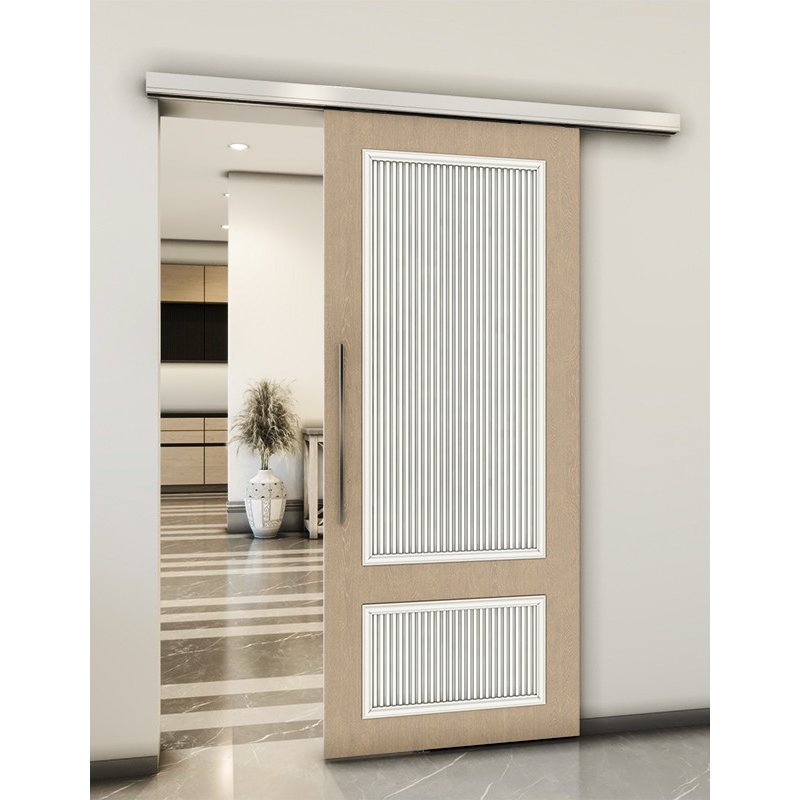 Holzschiebetür Slim-Line - Eiche und Weiss Model 1006 Holzschiebetür Slim-Line - Eiche und Weiss Model 1006