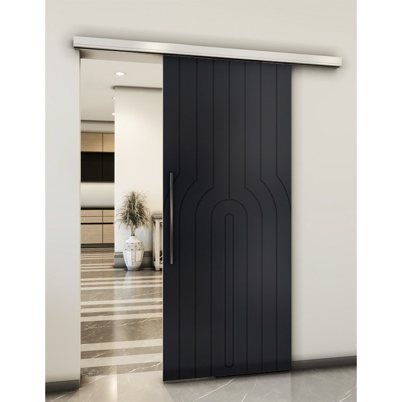 Holzschiebetür Slim-Line - Schwarz Model 1056 Holzschiebetür Slim-Line - Schwarz Model 1056