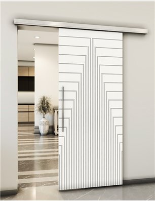 Holzschiebetür Slim-Line - Weiss  Model 1052