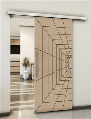 Holzschiebetür Slim-Line - Eiche  Model 1034