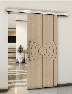 Holzschiebetür Slim-Line - Eiche  Model 1055