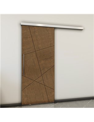 Holzschiebetür Slim-Line - Nussbaum  Model 1011