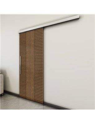 Holzschiebetür Slim-Line - Nussbaum  Model 1013