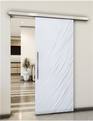 Holzschiebetür Slim-Line - Weiss 3D  Model 1029