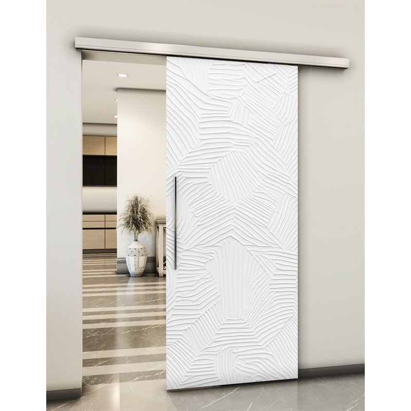 Holzschiebetür Slim-Line - Weiss 3D Model 1033 Holzschiebetür Slim-Line - Weiss 3D Model 1033