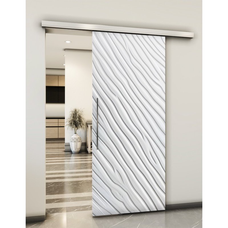 Holzschiebetür Slim-Line - Weiss 3D Model 1037 Holzschiebetür Slim-Line - Weiss 3D Model 1037
