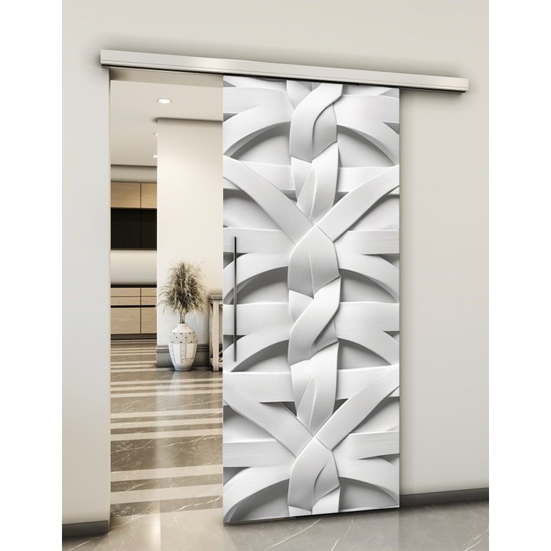 Holzschiebetür Slim-Line - Weiss 3D Model 1038 Holzschiebetür Slim-Line - Weiss 3D Model 1038