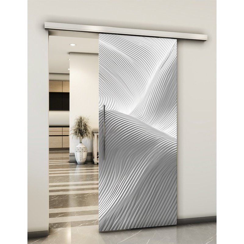 Holzschiebetür Slim-Line - Weiss 3D Model 1039 Holzschiebetür Slim-Line - Weiss 3D Model 1039