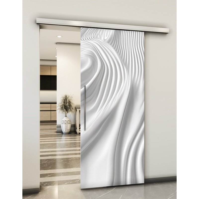 Holzschiebetür Slim-Line - Weiss 3D Model 1043 Holzschiebetür Slim-Line - Weiss 3D Model 1043