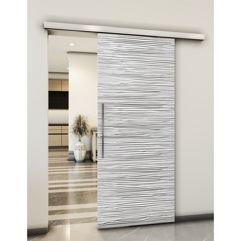 Holzschiebetür Slim-Line - Weiss 3D Model 1044 Holzschiebetür Slim-Line - Weiss 3D Model 1044