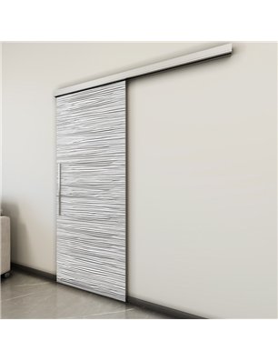 Holzschiebetür Slim-Line - Weiss 3D  Model 1044