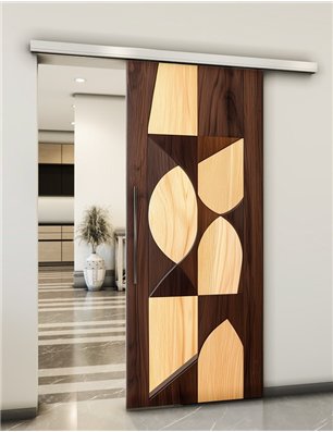 Holzschiebetür Slim-Line - Holzkunst  Model 1057