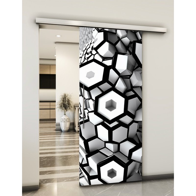 Holzschiebetür Slim-Line - Geometrie Model 1035 Holzschiebetür Slim-Line - Geometrie Model 1035