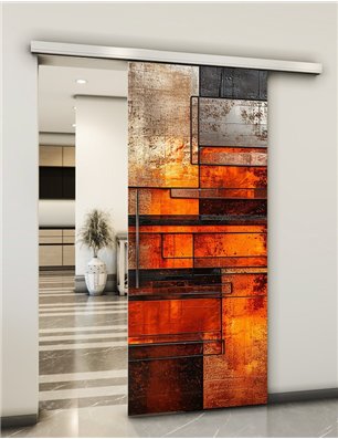 Holzschiebetür Slim-Line - Industrie  Model 1055