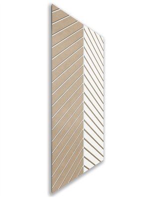 Holzschiebetür Nur Türblatt - Eiche und Weiss  Model 1024