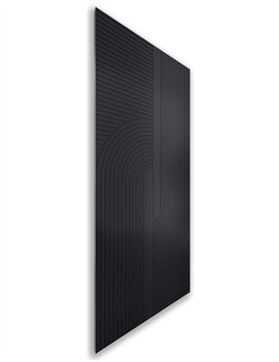 Holzschiebetür Nur Türblatt - Schwarz  Model 1040