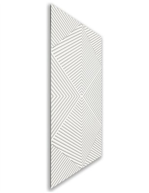 Holzschiebetür Nur Türblatt - Weiss  Model 1054