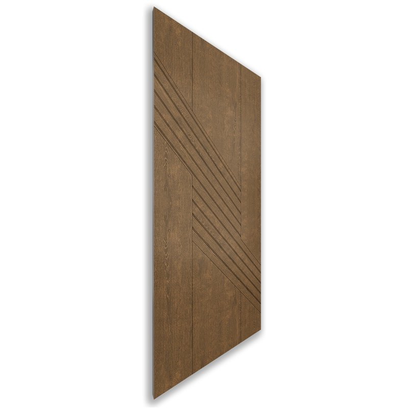 Holzschiebetür Nur Türblatt - Nussbaum  Model 1019
