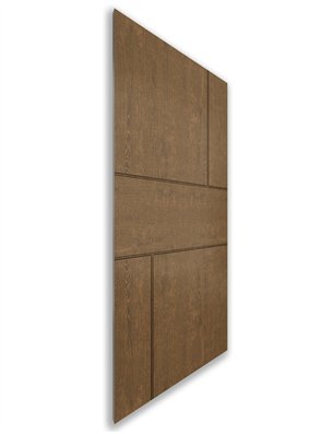 Holzschiebetür Nur Türblatt - Nussbaum  Model 1027