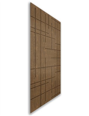 Holzschiebetür Nur Türblatt - Nussbaum  Model 1087
