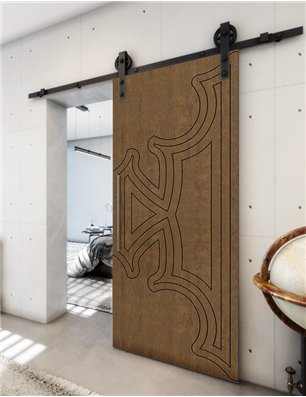 Holzschiebetür Barn-Line - Nussbaum  Model 2086