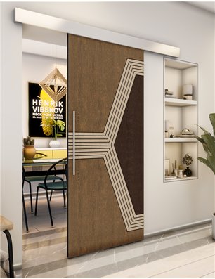 Holzschiebetür Eco-Line - Holz-Mix  Model 2079