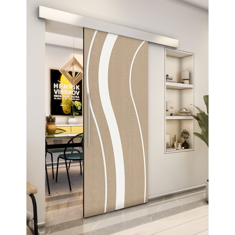 Holzschiebetür Eco-Line - Eiche und Weiss Model 2064 Holzschiebetür Eco-Line - Eiche und Weiss Model 2064
