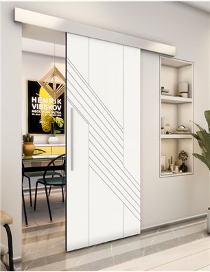 Holzschiebetür Eco-Line - Weiss  Model 2019