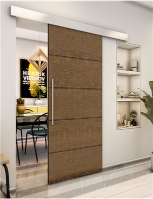 Holzschiebetür Eco-Line - Nussbaum  Model 2031