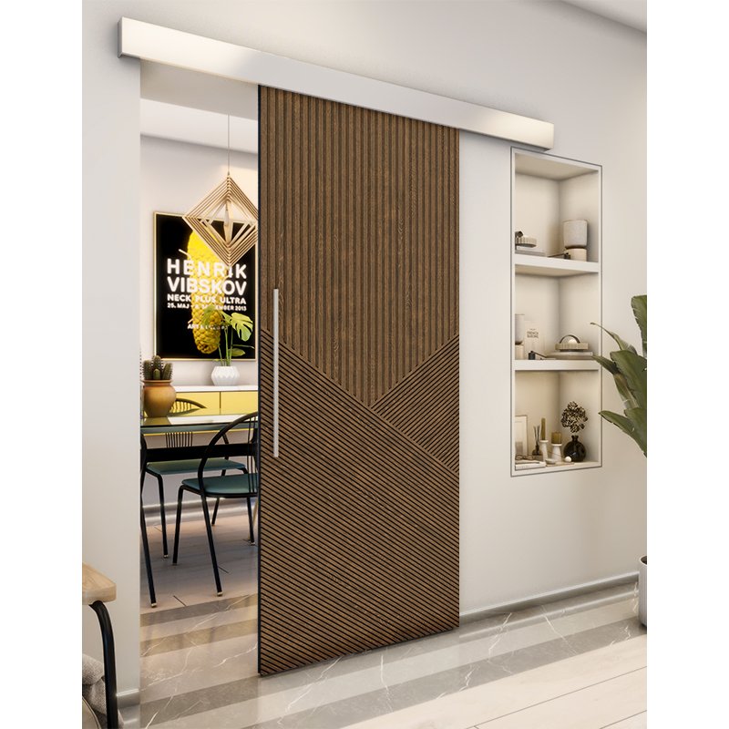 Holzschiebetür Eco-Line - Nussbaum Model 2044 Holzschiebetür Eco-Line - Nussbaum Model 2044