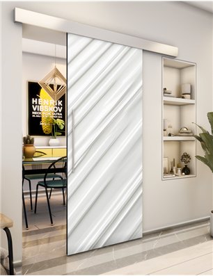 Holzschiebetür Eco-Line - Weiss 3D  Model 2022