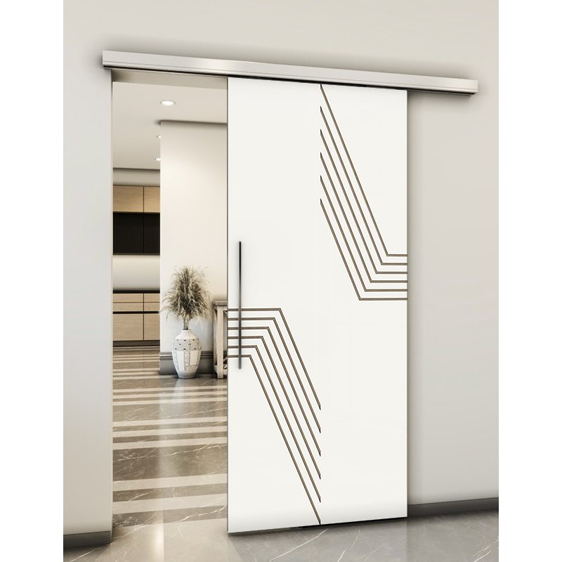 Holzschiebetür Slim-Line - Eiche und Weiss Model 2060 Holzschiebetür Slim-Line - Eiche und Weiss Model 2060