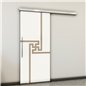 Holzschiebetür Slim-Line - Eiche und Weiss Model 2071 Holzschiebetür Slim-Line - Eiche und Weiss Model 2071