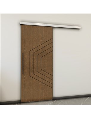 Holzschiebetür Slim-Line - Nussbaum  Model 2072