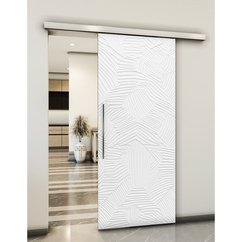 Holzschiebetür Slim-Line - Weiss 3D Model 2033 Holzschiebetür Slim-Line - Weiss 3D Model 2033