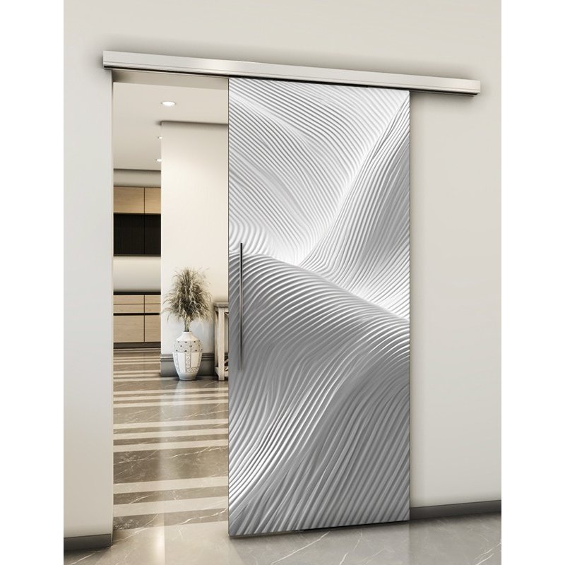Holzschiebetür Slim-Line - Weiss 3D Model 2039 Holzschiebetür Slim-Line - Weiss 3D Model 2039