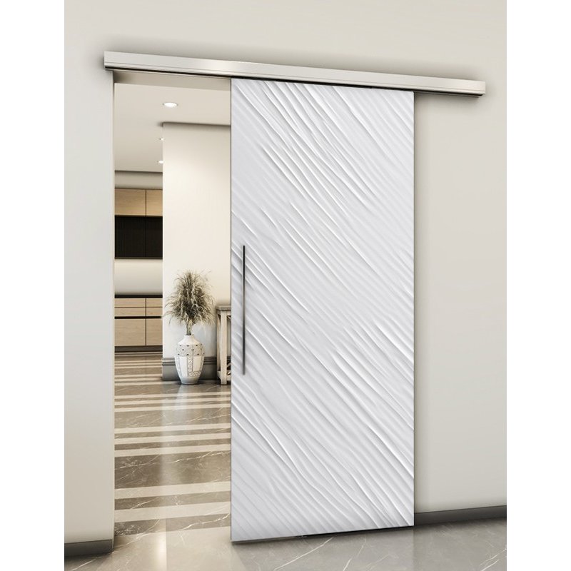 Holzschiebetür Slim-Line - Weiss 3D Model 2042 Holzschiebetür Slim-Line - Weiss 3D Model 2042
