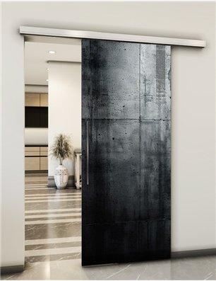 Holzschiebetür Slim-Line - Beton und Stein  Model 2055