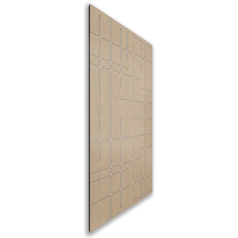 Holzschiebetür Nur Türblatt - Eiche und Weiss Model 2087 Holzschiebetür Nur Türblatt - Eiche und Weiss Model 2087