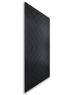 Holzschiebetür Nur Türblatt - Schwarz  Model 2009