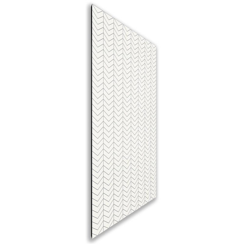 Holzschiebetür Nur Türblatt - Weiss  Model 2043