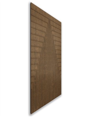 Holzschiebetür Nur Türblatt - Nussbaum  Model 2053