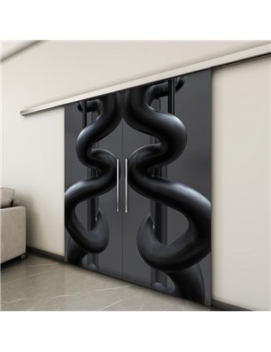 Holzschiebetür Slim-Line - Industrie  Model 4044